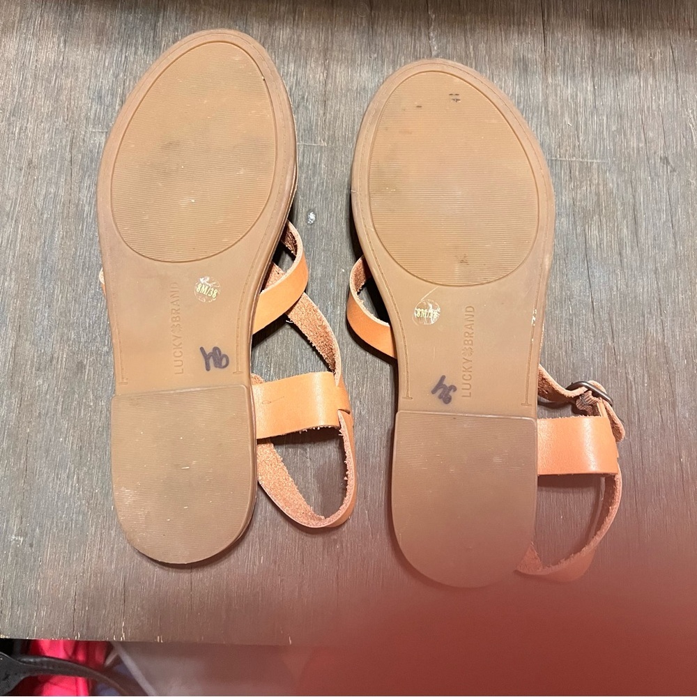 Lucky Brand Brown Strappy Sandals - Picture 3 of 8